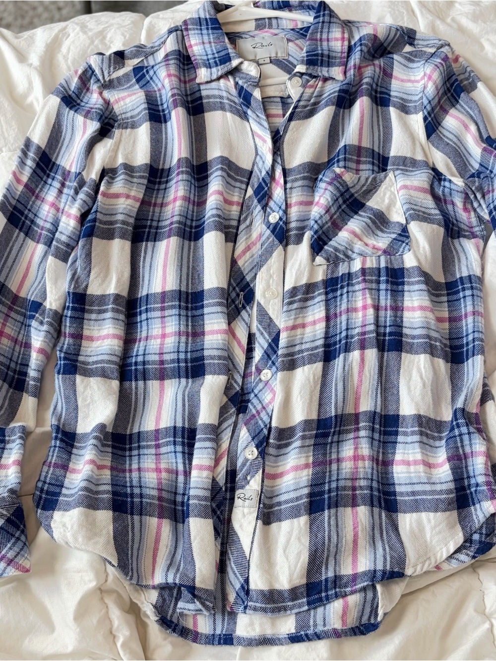 Womens Rails Hunter Plaid Button Up (Size Small)